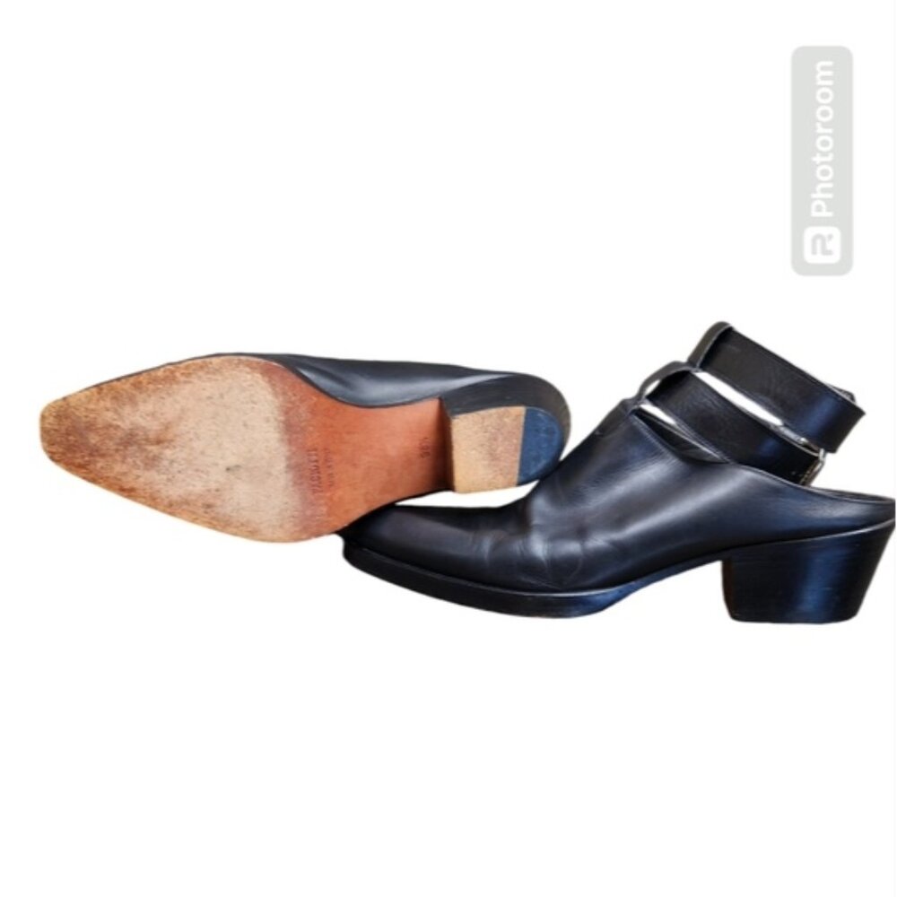 Cesare Paciotti leather slip-on shoes size 38.5 EU black - Picture 1 of 9